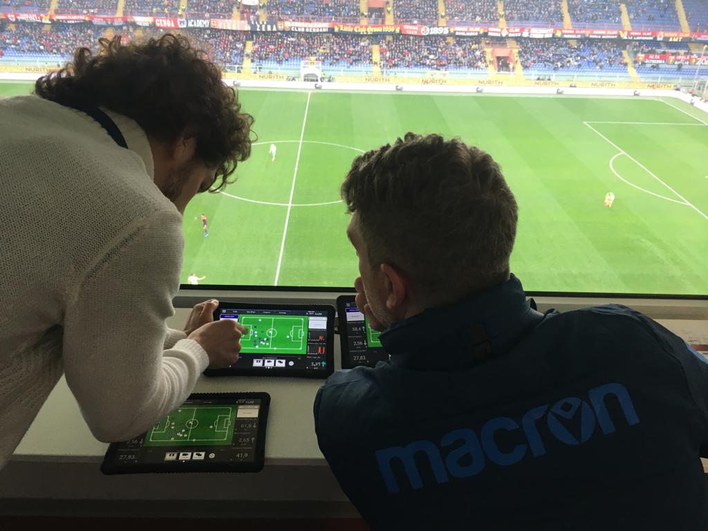 Analisi live della partita con i tablet IM Coach allo stadio